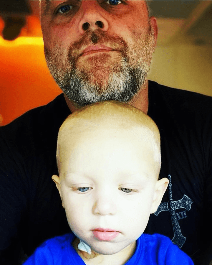 Nicholas with his father